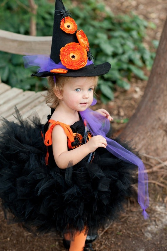 Super cute childrens Witch Costume Tutu Pedi Skirt Dress