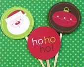 2 inch Christmas Icons Printable Cupcake Toppers - Instant Download Il_170x135