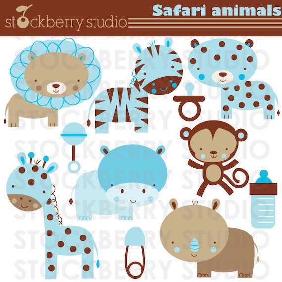 free safari baby shower clip art - photo #8