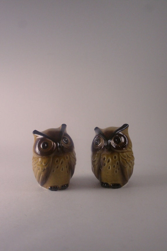 Vintage Owl Salt And Pepper Shakers 4