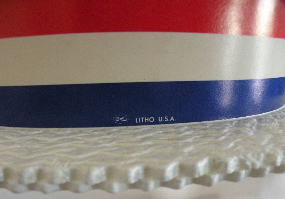 Vintage Styrofoam Skimmer Hats Patriotic Political With Red