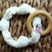 Teething Ring, Organic Bamboo Velour Knot Teether