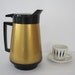 Carafe Thermo Serv Large Mid Century Gold Black