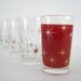 Juice Glasses Set Atomic Stars Vintage Mid Century