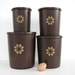 Vintage Tupperware Canister Set Servalier Brown 1970s