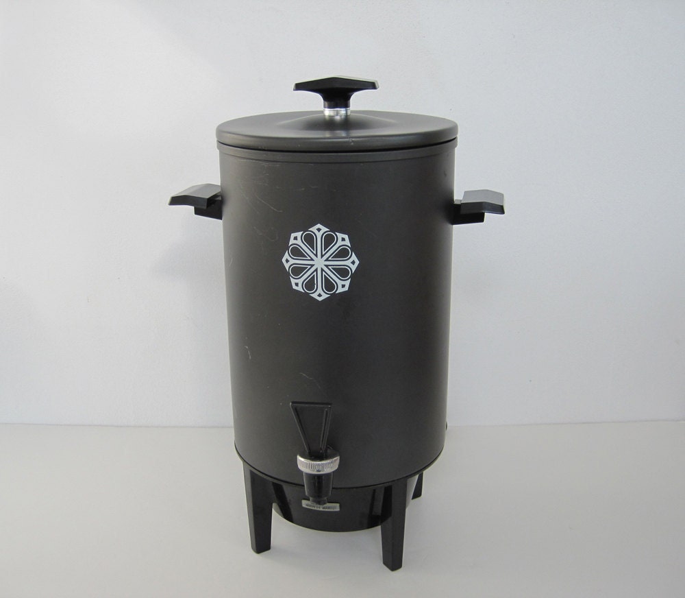 Vintage Coffee Maker Percolator Electric Miracle Maid Aluminum