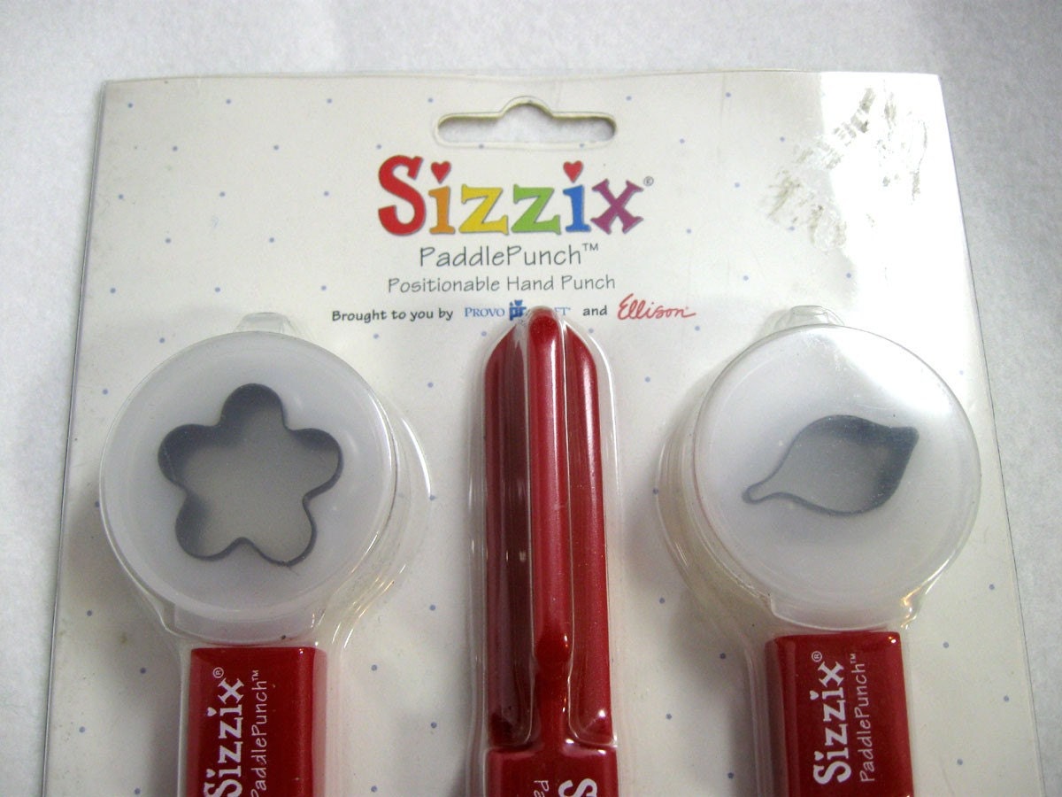 Sizzix Paddle Punch Set Posey Daisy Leaf No. 38-0877