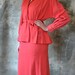 1940's Bright Coral Suit