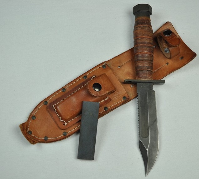 Vintage Ka Bar USMC style knife by Camillus New by VintageArtSilo