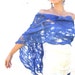 Royal blue shawl scarf for all seasons felting wool luxury neon cape oht cruise lace wedding bridesmaid idea for her fall autumn fashion