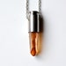 VENUS tangerine sunshine aura bullet crystal necklace
