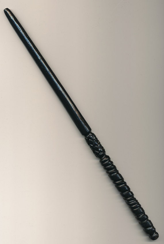Hand Carved Solid Wood Wand Inspired by Ginny Weasley's