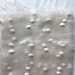 Undyed handwoven organza silk shawl with cotton balls, silk textile craft supplies, large silk scarves.