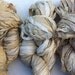 Natural undyed sari silk ribbon. 300grams. Craft ribbon. Art yarn. Knitting yarn. Inspirational pure silk yarn.