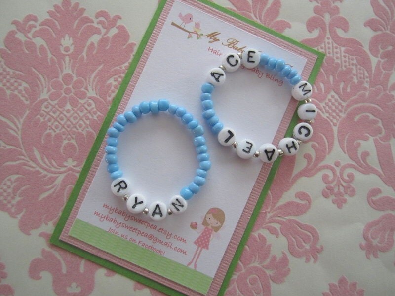 Newborn bracelets infant bracelets twin bracelets Id