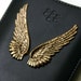 Blackberry Case with Gold Angel Wings Fits Curve 8300 8500 8900