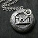 Camera Locket in Antique Silver