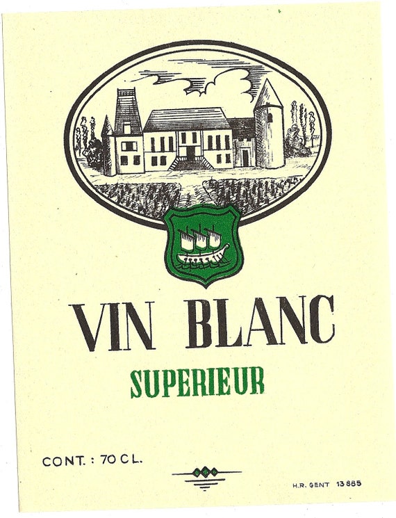 Vin Blanc Wine Label