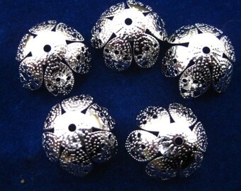 iron metal filigree beads bead PRETTY PETALS torch fire torch firing