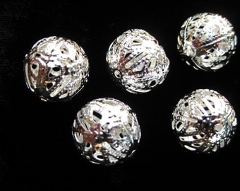 iron metal filigree beads bead COQUETTE torch fire torch firing