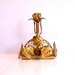 Vintage Gold Florentine Candle Holder / Salt and Pepper Holder