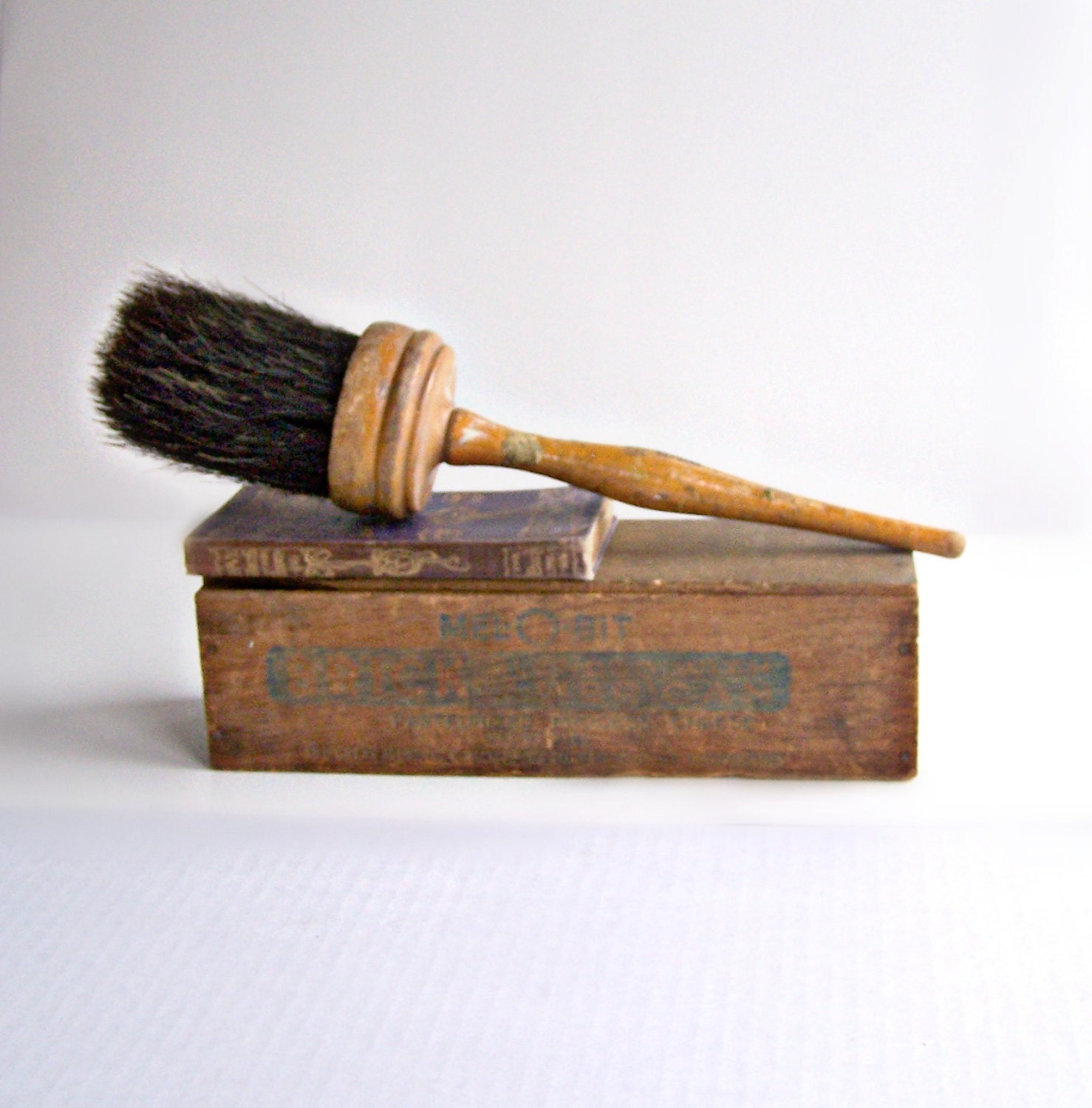 Vintage Antique Industrial Horse Hair Paint Brush