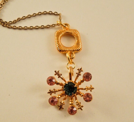 Fleur De Lis Burst Repurposed Vintage Jewelry by Modulation