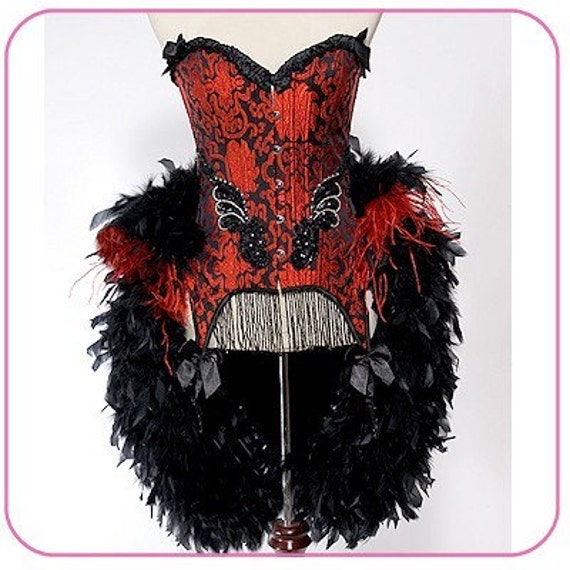 Vegas Showgirl Burlesque Moulin Rouge Corset Adult Halloween 4186