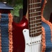 Guitar Strap - Adjustable - Blue and Orange