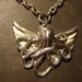 Steampunk Necklace-Octopus with Wings