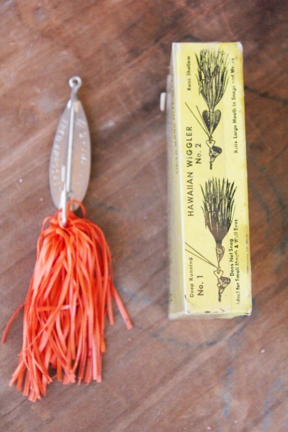 Vintage 60's Fred Arbogast Hawaiian Wiggler Fishing Lure