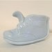 Vintage Blue Baby Shoe Planter Vase, Baby Boy, Baby Bootie, Ceramic, Baby Shower, Mom to Be, Newborn, Nursery