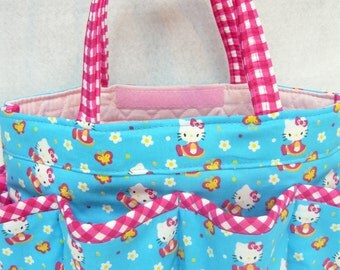 Hello Kitty 8 pockets Bingo bag /great for craft and make-up organizer