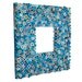 Teal Mirror - Mirror Made from Recycled Magazines