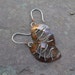 Copper and Sterling Silver Laced Earrings