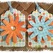 FOUR Daisies Graphic Bright Fun Handmade All Occasion Gift