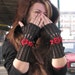 Long Black elegant gloves