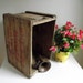 Wood Crate / Wooden Box / Industrial Decor / Vintage Primitive