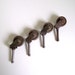 Metal Caster Wheels Set of 4 Matching Furniture Casters Salvaged Industrial Assemblage Art Steampunk Rusty Vintage