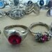 Twenty Two Adjustable Vintage Silvertone RIngs