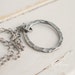 Karma Silver Circle Pendant Necklace - Fine Silver Oxidized Hammered Circle Disc Handmade Modern Organic Dark Halo Eternity Circle