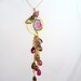 OOAK Watermelon Tourmaline Gold Necklace