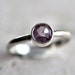 Lavender Amethyst Ring, Spring Pastel Lavender Faceted Gemstone Sterling Silver February Birthstone - Made to Order - Rhapsody