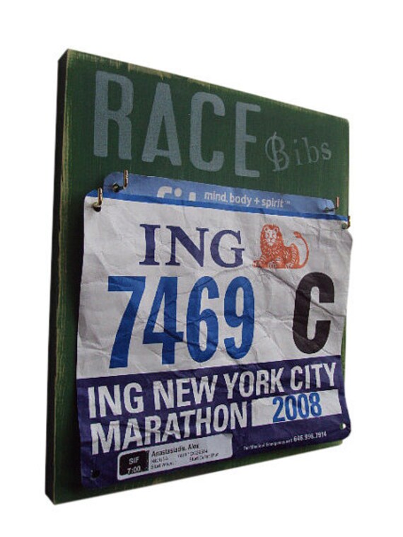 Items similar to Race Bibs Displays for Runners with Style on Etsy