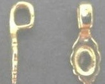 50 Silver Glue on Pendant Bails-large-22x8mm-FREE chain(4A7)