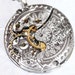 Steampunk Necklace - Magnificent 121 yrs old WALTHAM Antique Silver Pocket Watch Movement - Flower GUILLOCHE ETCHED Men Steampunk Necklace