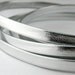 LLFlat2150047) 1 meter of 5mm Silver Metallic Flat Leather Like Cord