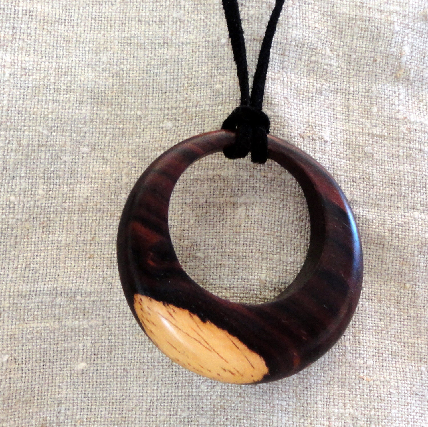 Cocobolo Wood Pendant Necklace