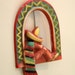 Mexican Siesta Celluloid Brooch