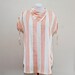 vintage 1980's peach striped blouse